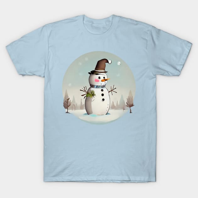 Xmas Frosty T-Shirt by Javisolarte